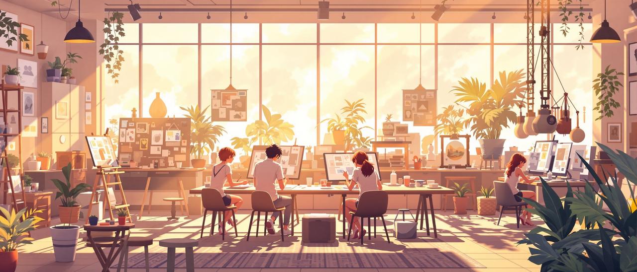 短剧库品牌故事 - 创意工作室场景